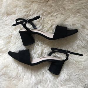 Suede zara heels
